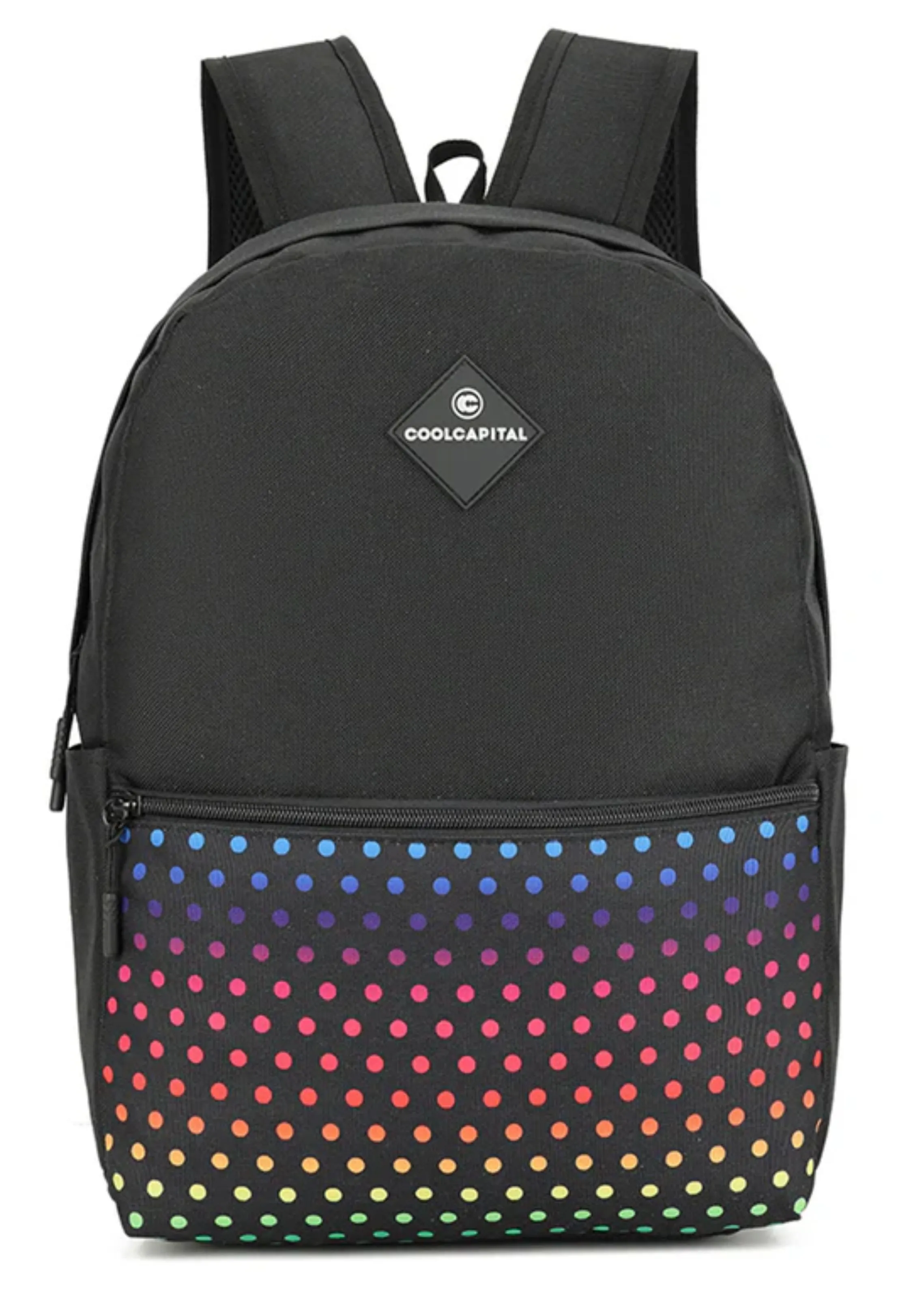 Mochila para laptop | CoolCapital Lite Dots | 15.6&quot pulgadas Negro