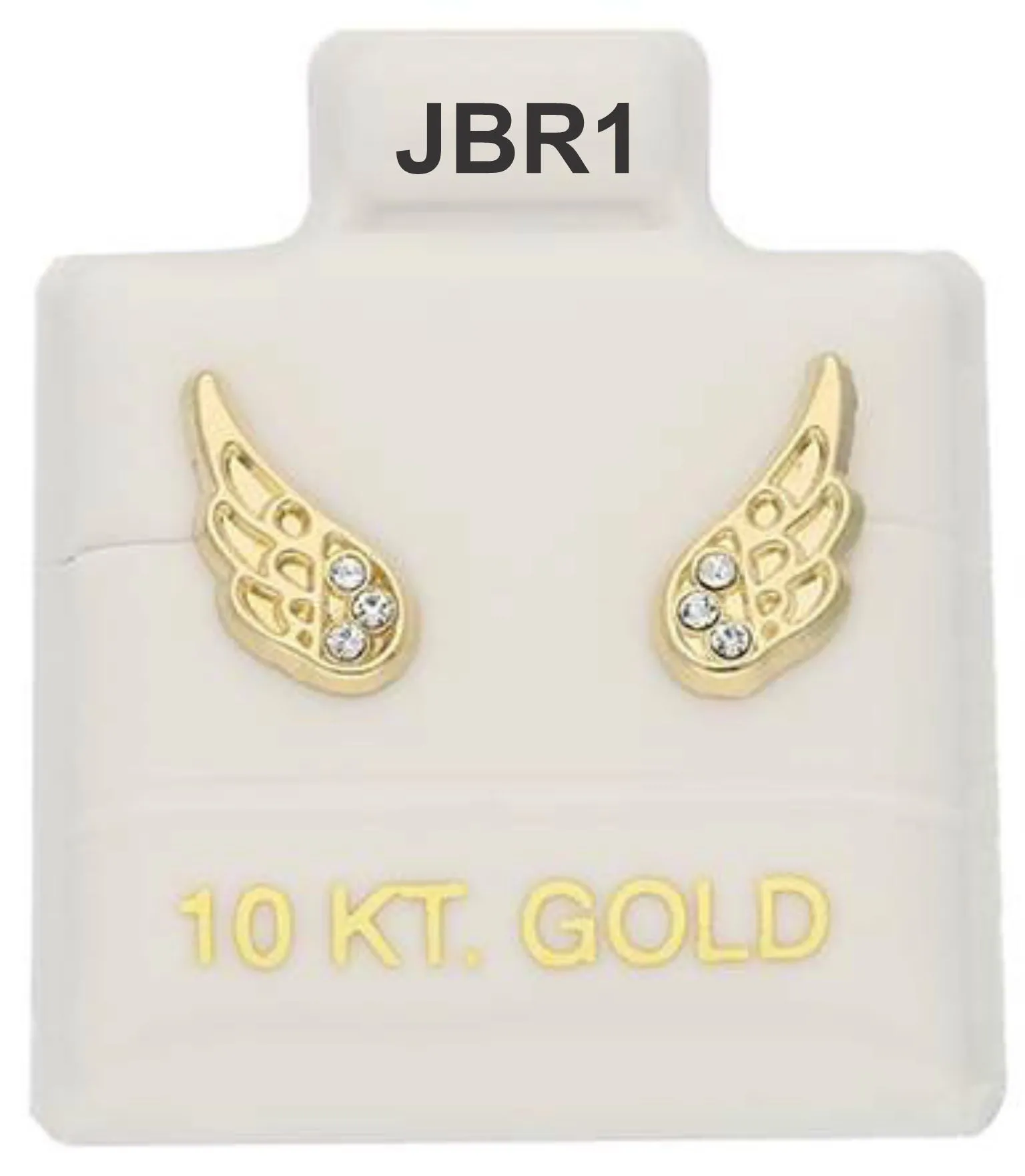 Aretes en Oro de 10 KT modelo  ALAS JBR1
