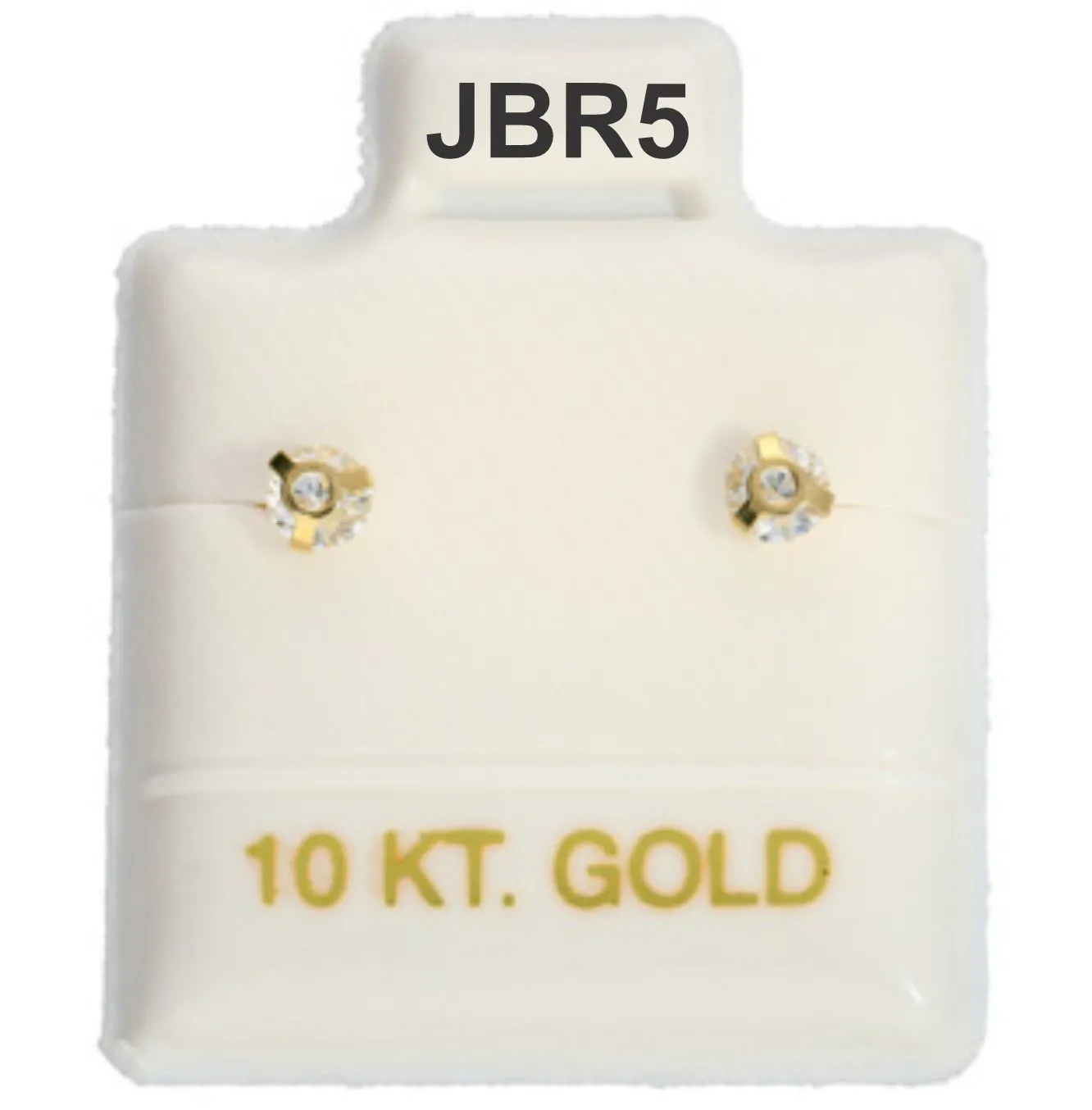 Aretes en Oro de 10 KT modelo ARO #3 JBR5