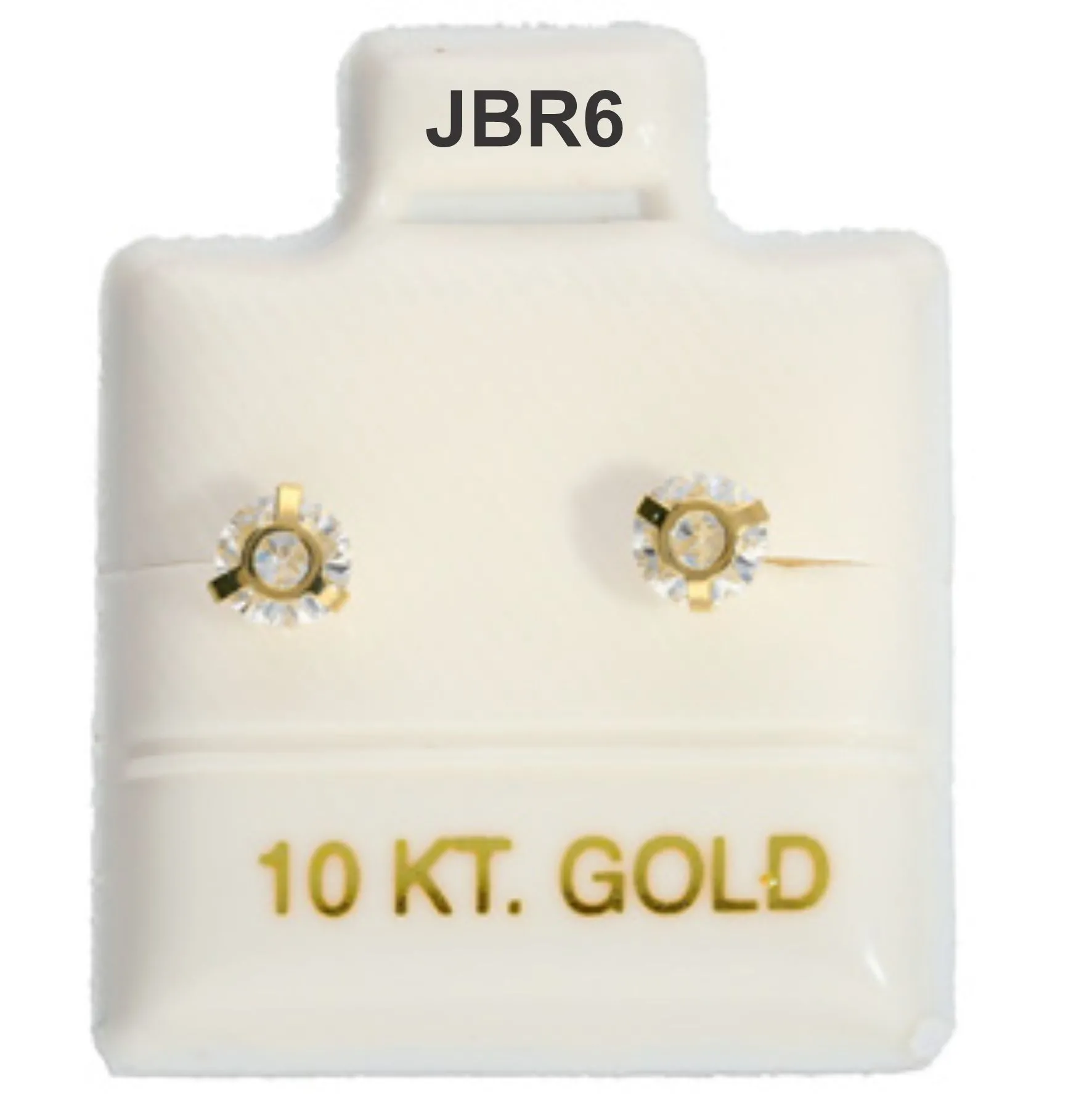 Aretes en Oro de 10 KT modelo ARO #4 JBR6