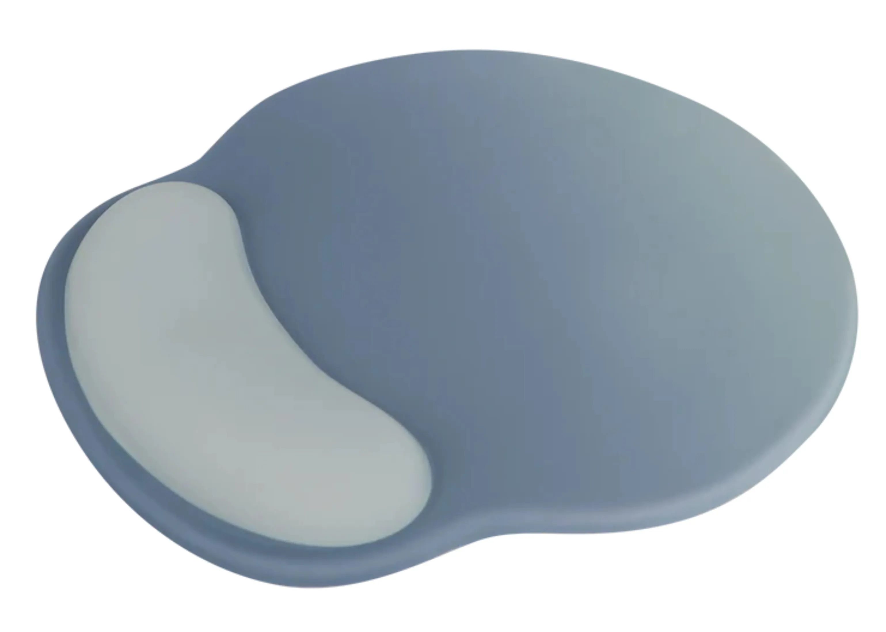 Mousepad Reposamuñecas redondo VIVA: Antiderrapante, Momory foam, Gris
