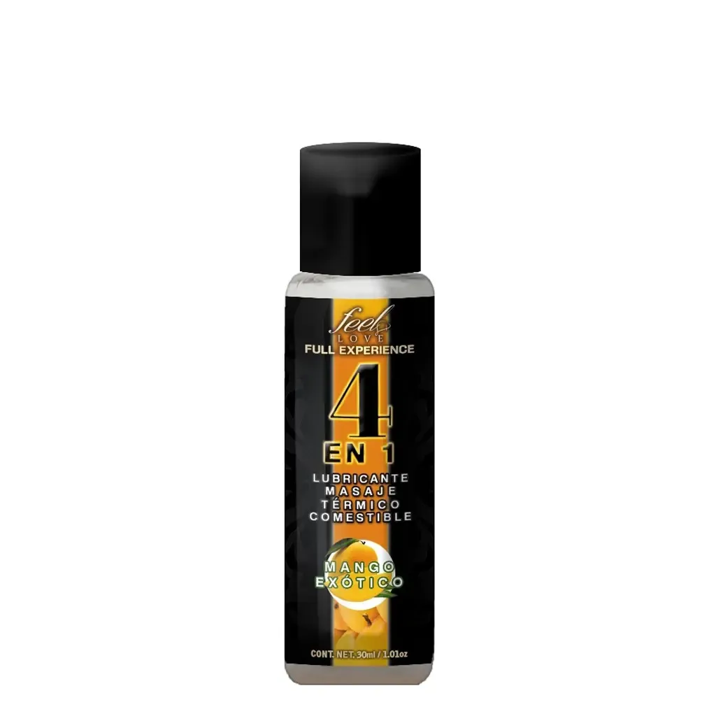 Lubricante 4 EN 1 - Comestible sabor Mango Exótico 30ml