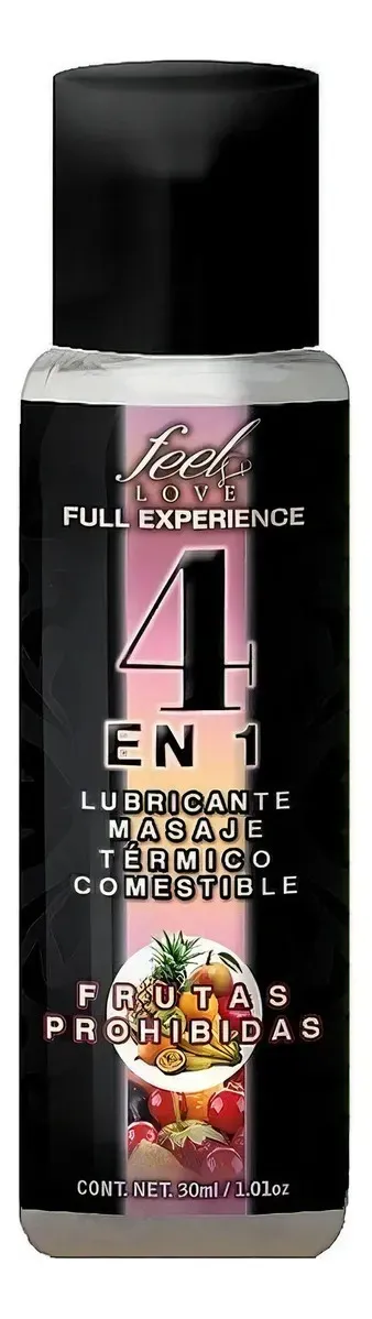 Lubricante 4 EN 1 - Comestible sabor FRUTAS PROHIBIDAS 60ml
