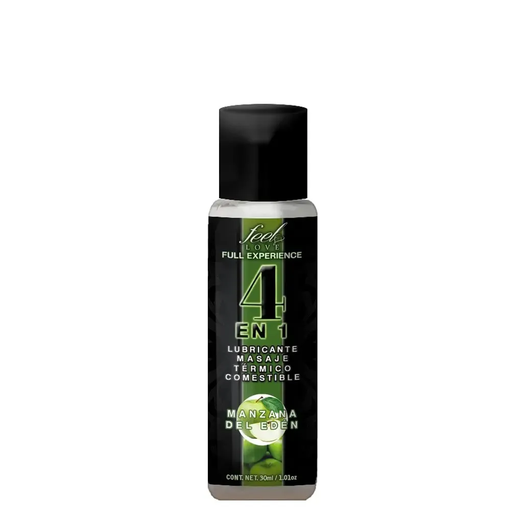 Lubricante 4 EN 1 - Comestible sabor Manzana del Edén 30ml