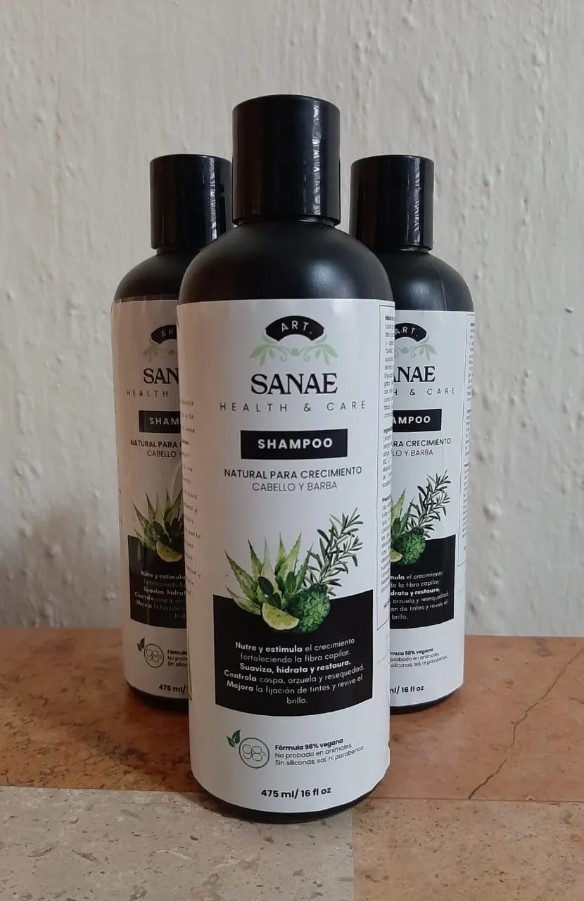 Shampoo: Natural para el Crecimiento de Cabello y Barba