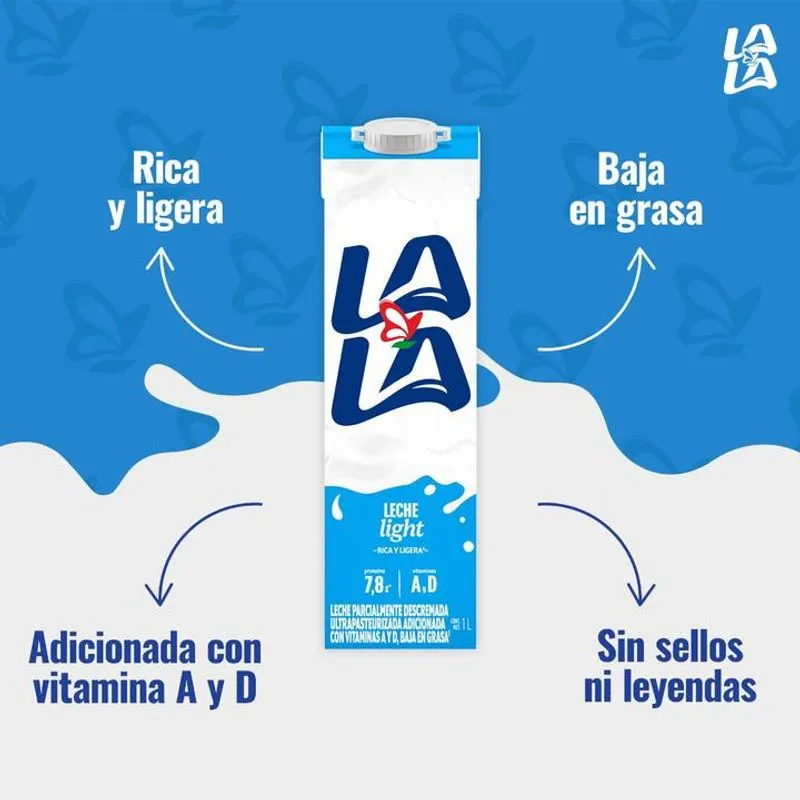 Leche Lala 1 litro Light