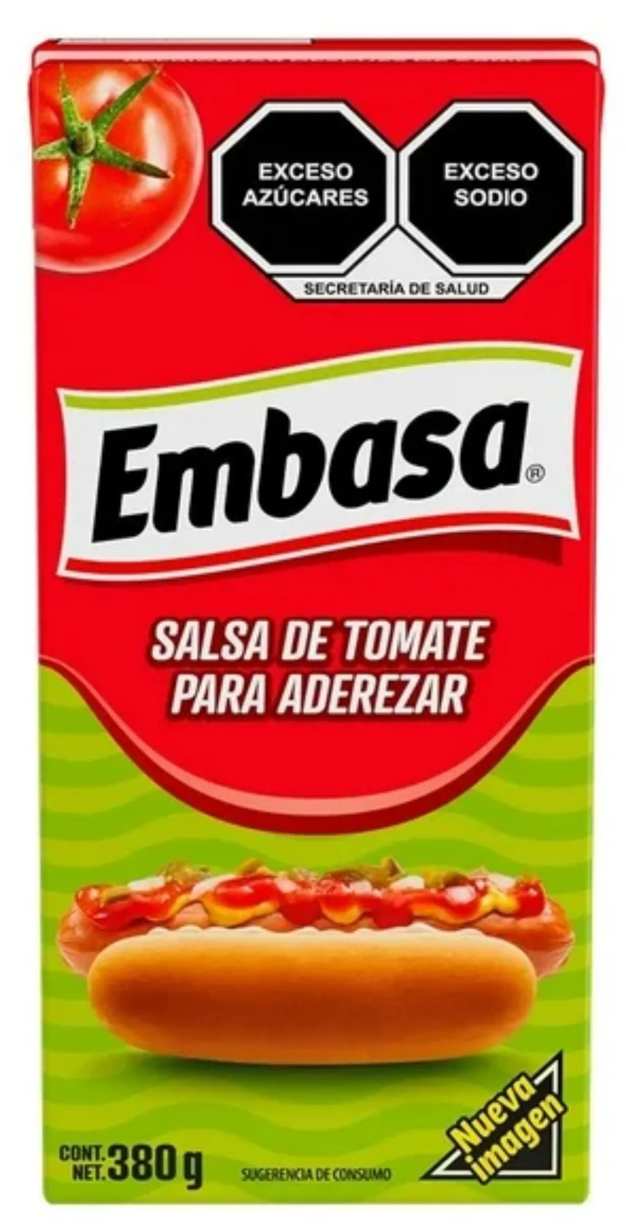 Embasa Salsa Tipo Catsup 380 Grs