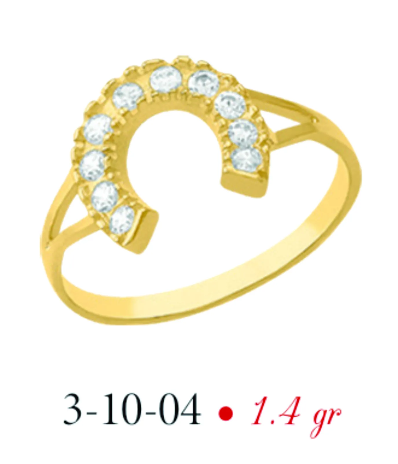 Anillo de Oro de 10 K CV-IMLD- 3-10-04