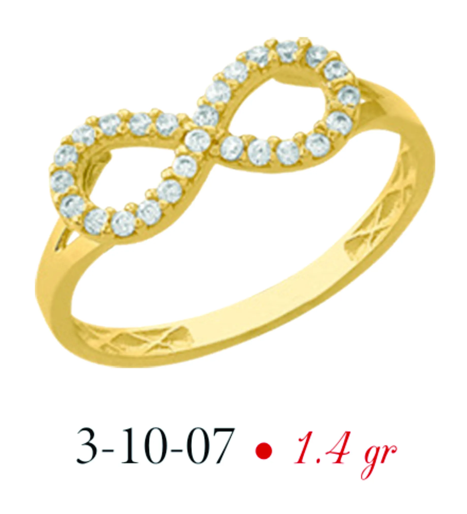 Anillo de Oro de 10 K CV-IMLD- 3-10-07