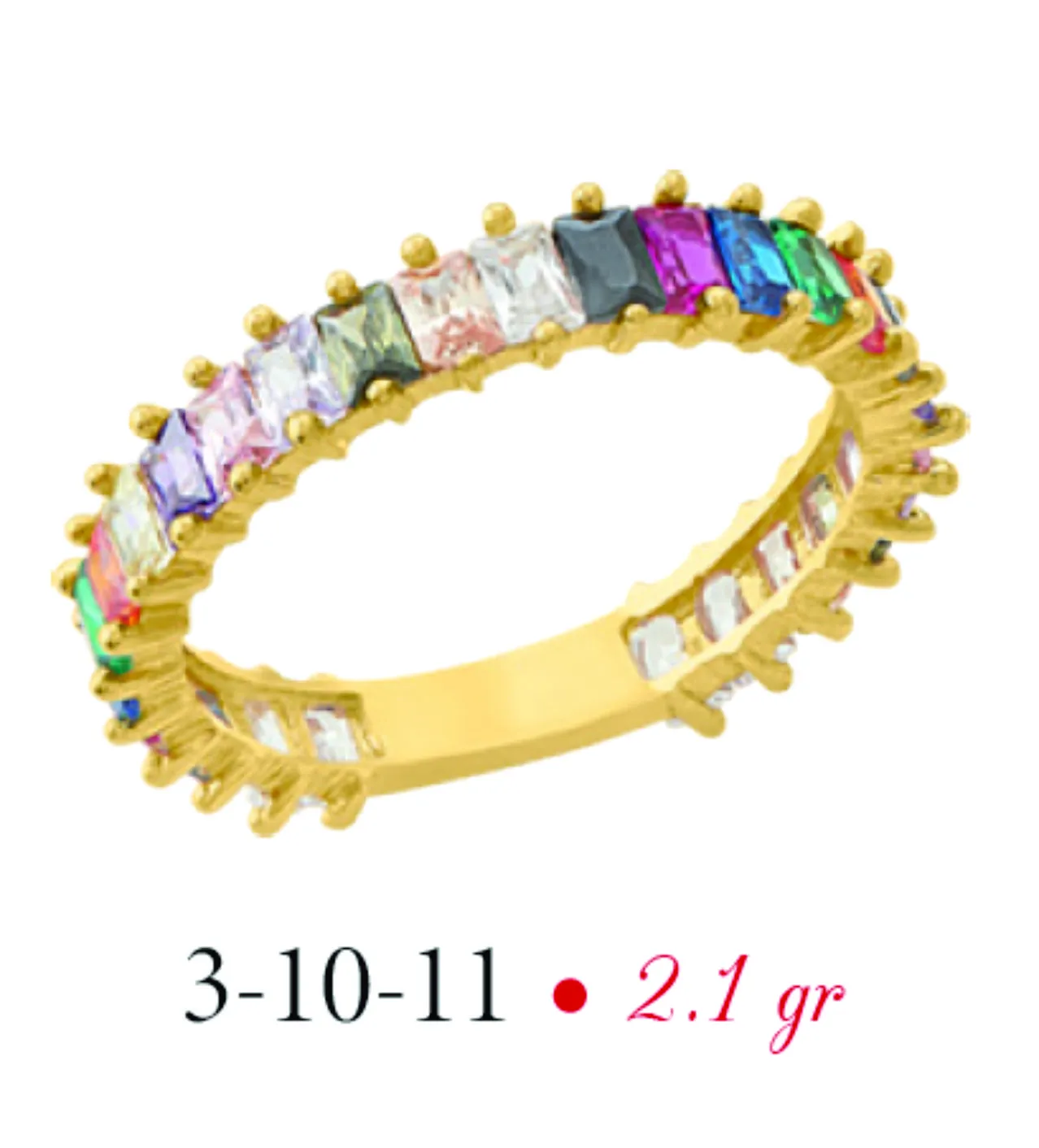 Anillo de Oro de 10 K CV-IMLD- 3-10-11