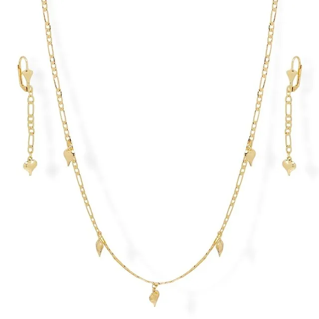 Juego Cartier Corazón Oro Lam.