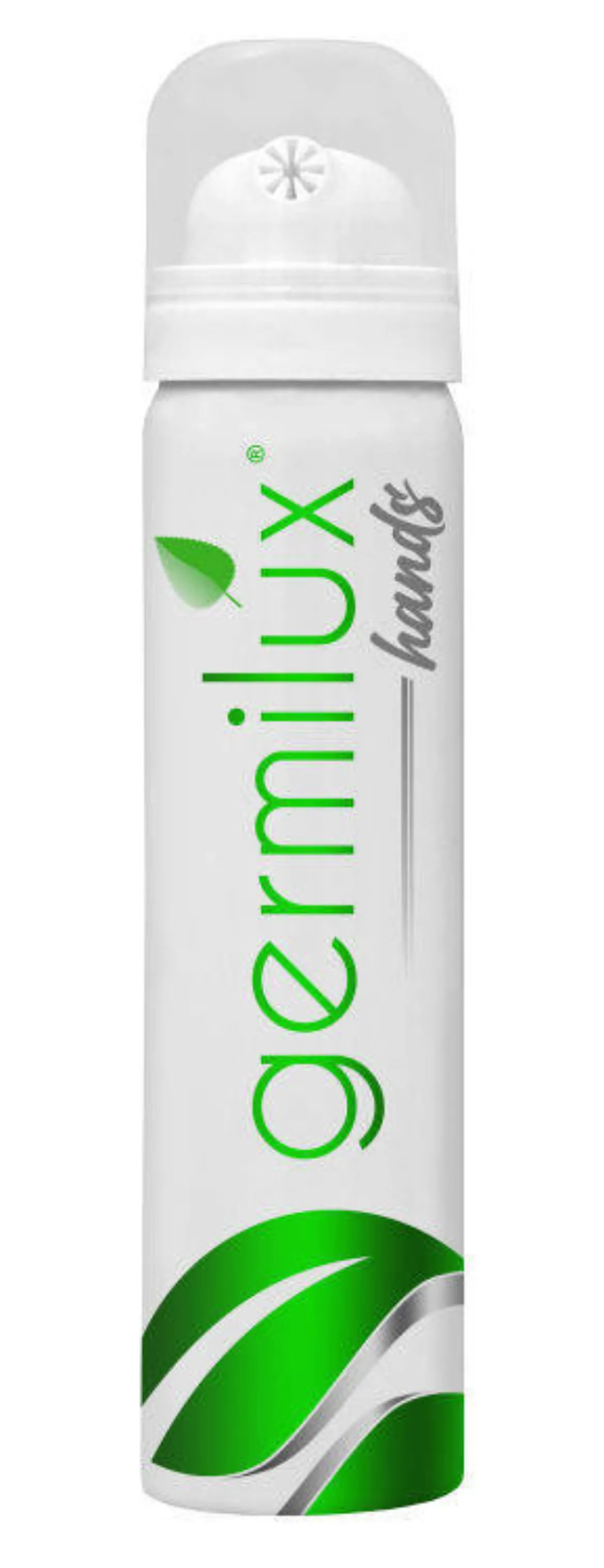 Germilux Hands,  Antiséptico espumante en aerosol para manos.