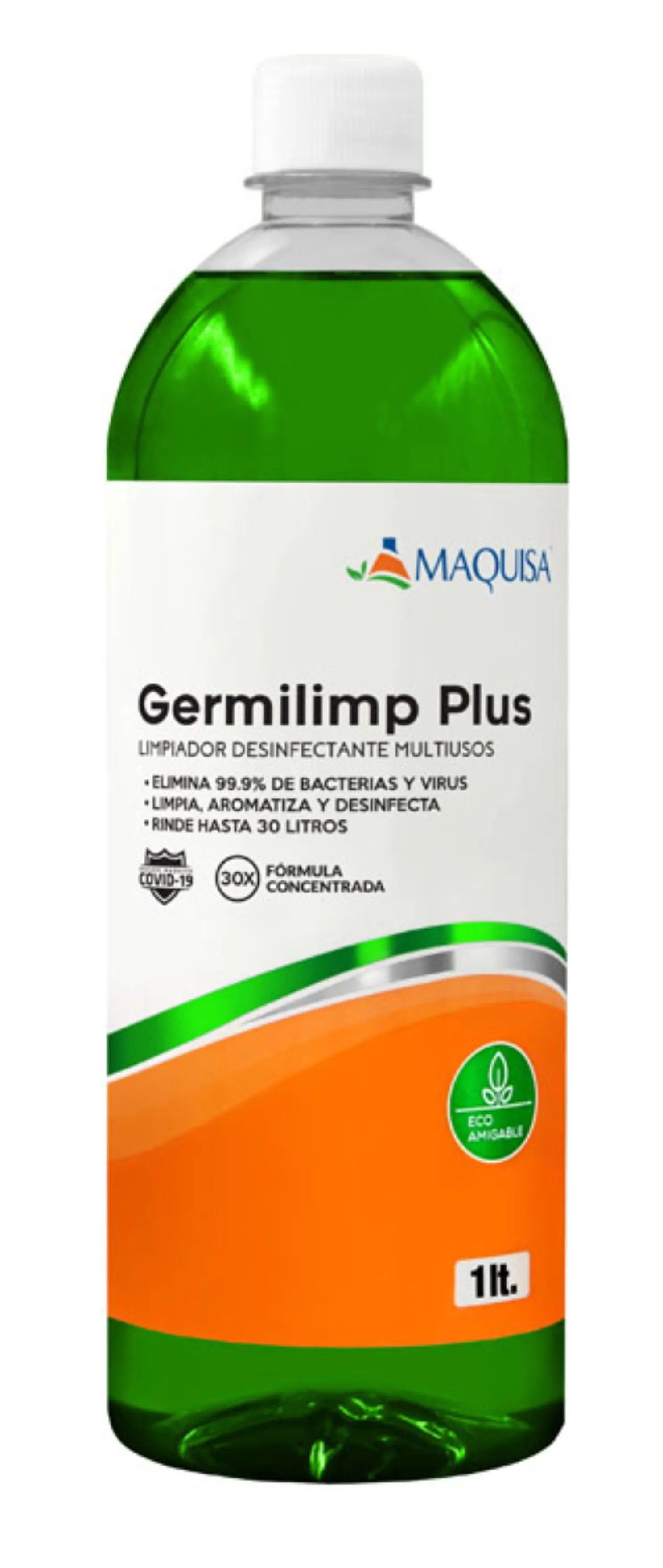 Germilimp Plus, Limpiador desinfectante multiusos para baños.