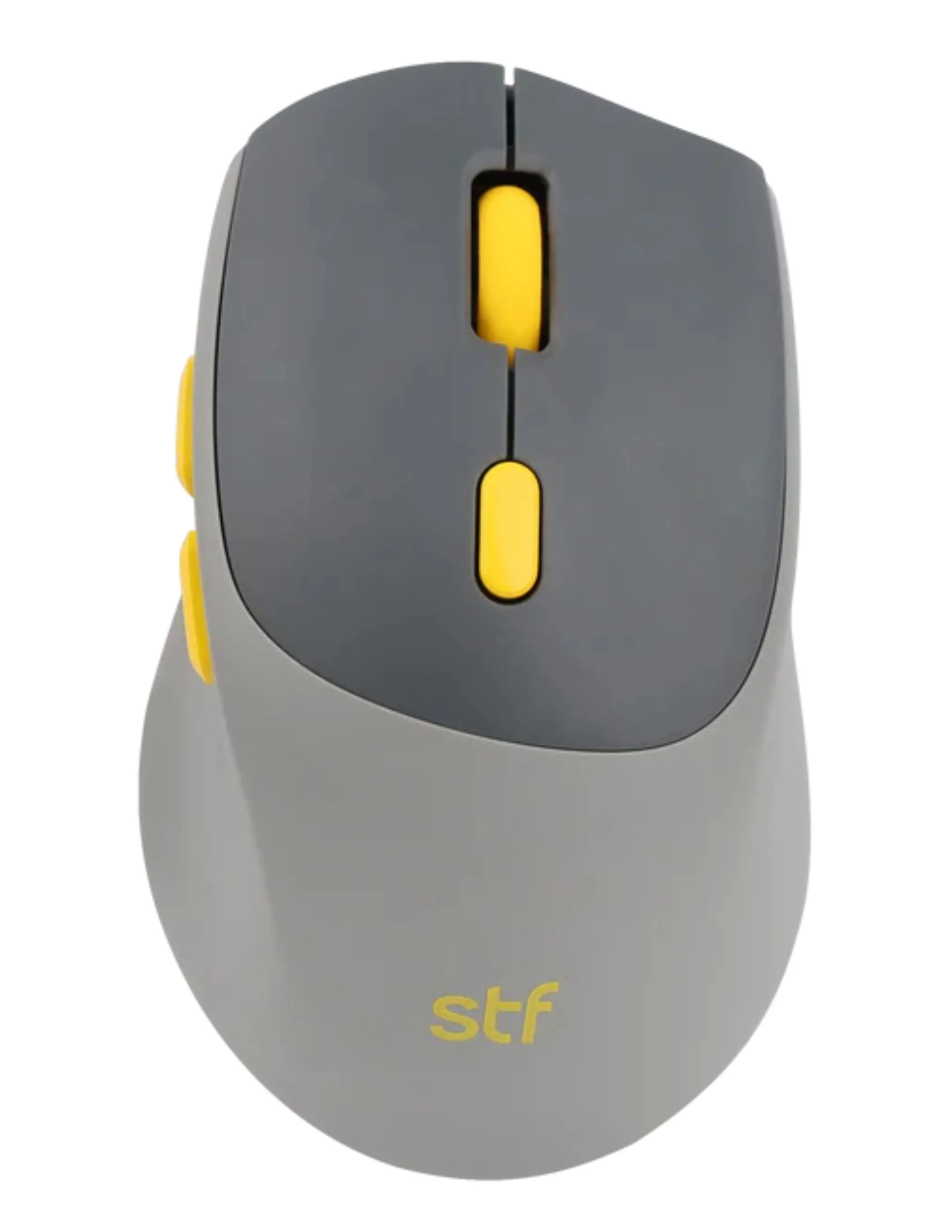 Mouse inalámbrico óptico STF VIVA: Batería recargable, 1600 DPI, Gris